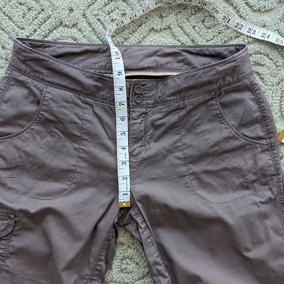 THE NORTH FACE brown cargo capri pants SIZE 8 G2 - Picture 10 of 11